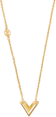 (W) 路易威登金色雕刻LV標誌黃銅項鍊 M00857 Order (W) 路易威登金色雕刻LV標誌黃銅項鍊 M00857