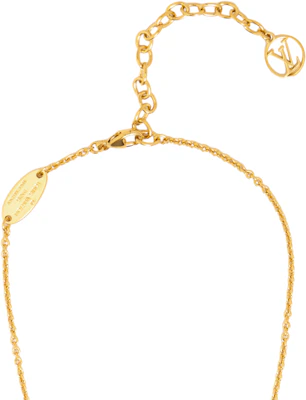 (W) 路易威登金色雕刻LV標誌黃銅項鍊 M00857 Purchase (W) 路易威登金色雕刻LV標誌黃銅項鍊 M00857