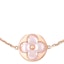 Lookbook (Women) Louis Vuitton Engraved LV Logo Rose Gold Bracelet for Women QA5116