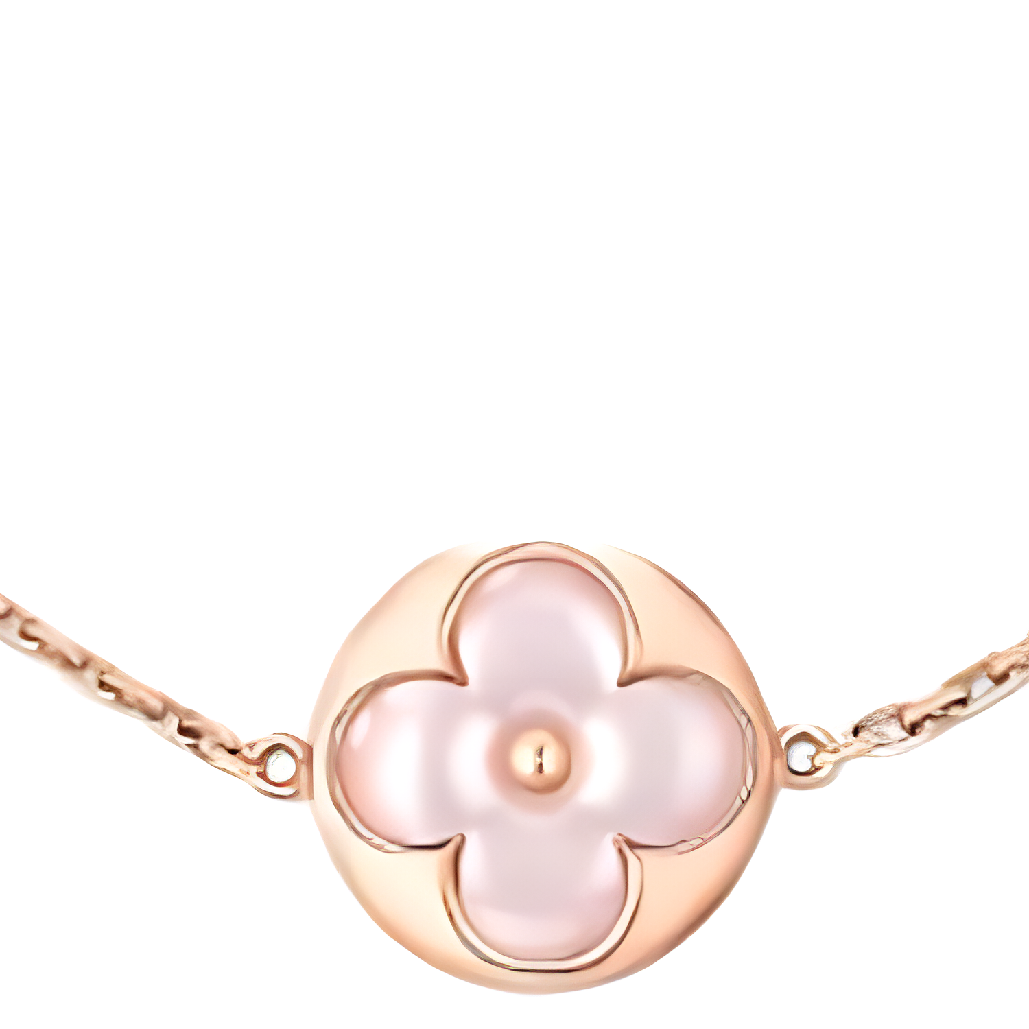 Lookbook (W) LOUIS VUITTON Gelang Logo LV Ukiran Emas Ros untuk Wanita. QA5117