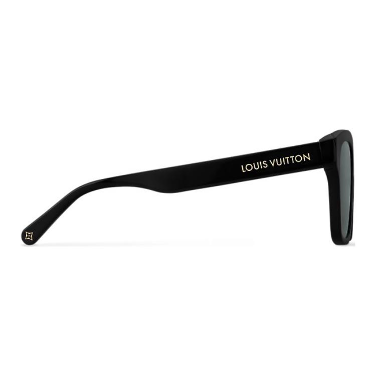 (Women) LOUIS VUITTON Essential Square Acetate Black Logo Sunglasses for Women Z2464U 圖 5