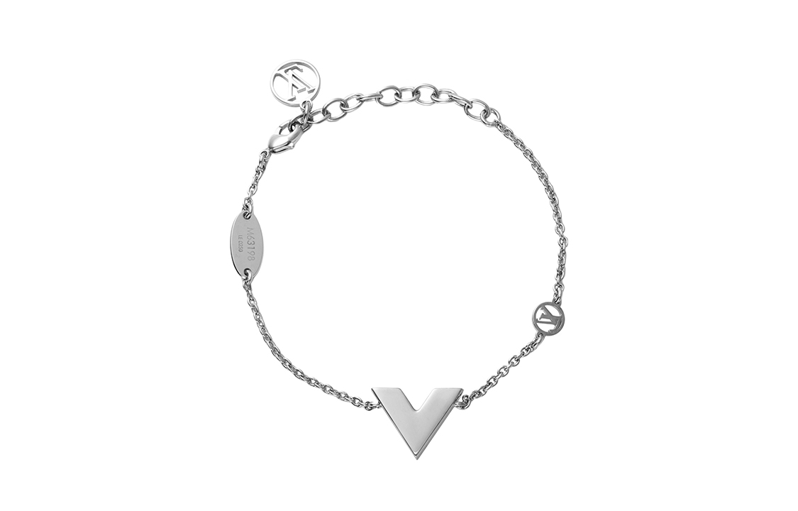 (Women) LOUIS VUITTON Essential V Palladium-Plated Brass Bracelet M63198 圖 3