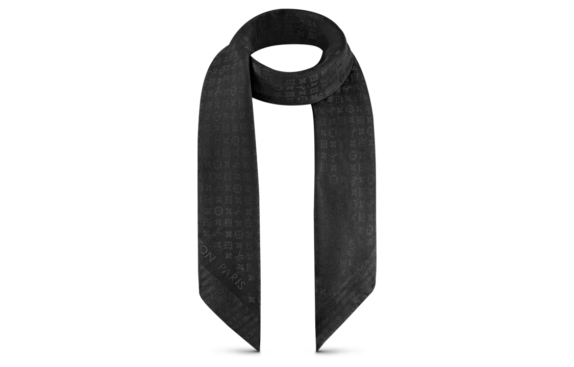 (Women) Louis Vuitton EVERMORE Shawl Black Scarf M77372 圖 3