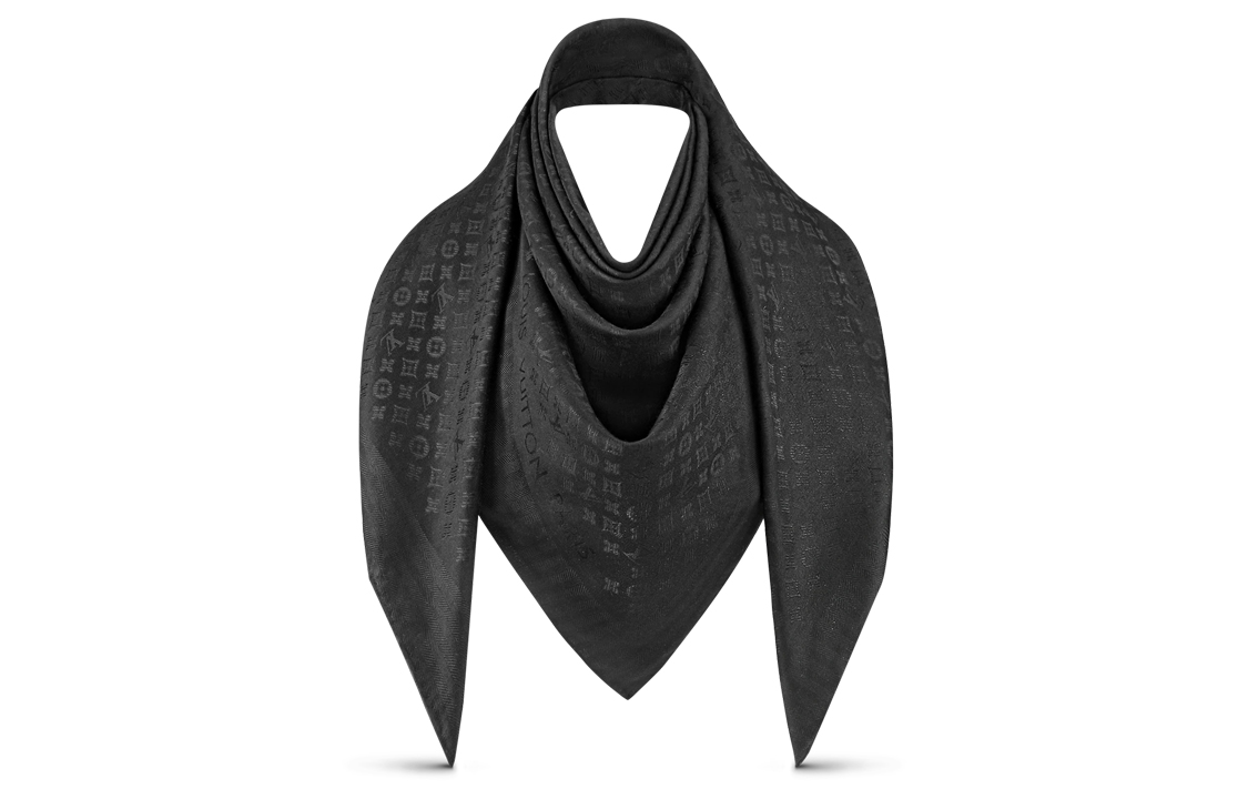 (Women) Louis Vuitton EVERMORE Shawl Black Scarf M77372 圖 4