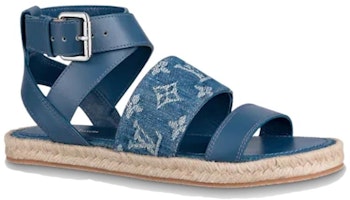 路易威登 時尚搭扣涼鞋 女款 藍色 Order 路易威登 時尚搭扣涼鞋 女款 藍色