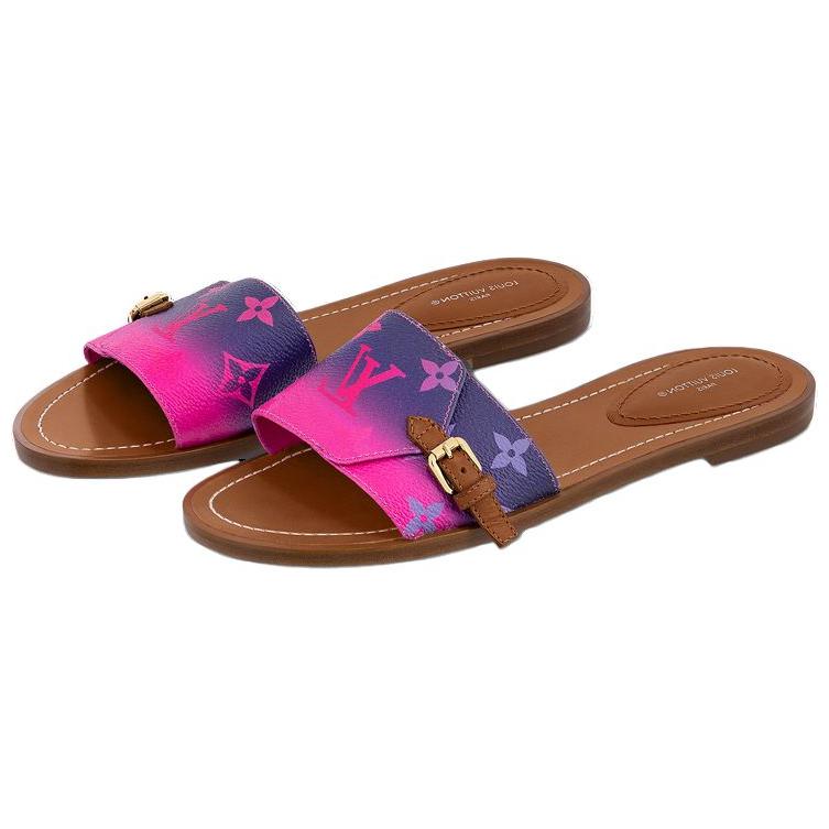 (W) LV Fashion Buckle Sandals 'Purple Pink' 圖 3