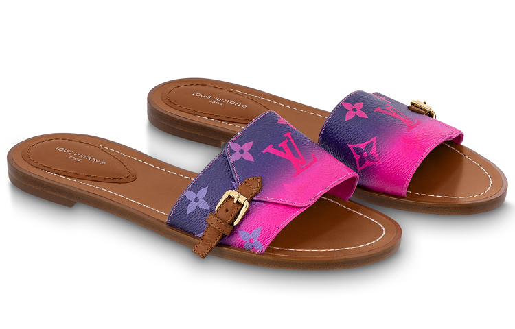 (W) LV Fashion Buckle Sandals 'Purple Pink' 圖 4