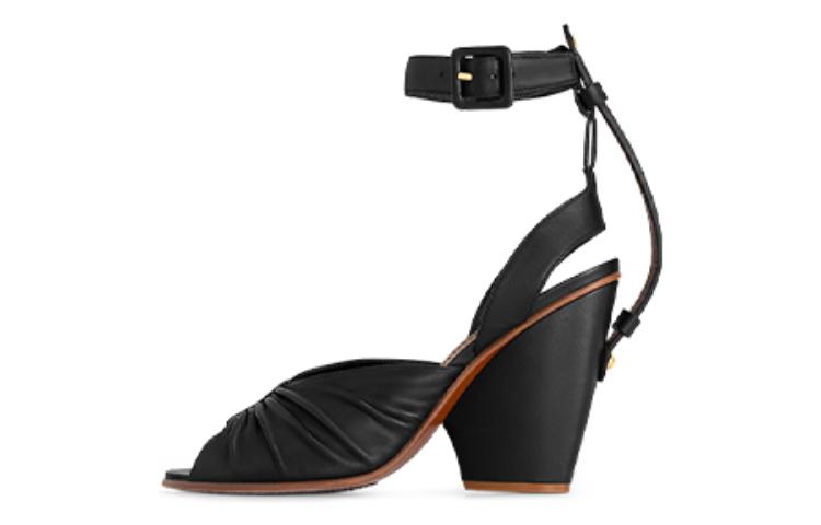 (Women) Louis Vuitton Fashion Comfort 'Slip-On Sandal' Black 1AC6JV