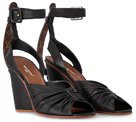 (Women) Louis Vuitton Fashion Comfort 'Slip-On Sandal' Black 1AC6JV Order (Women) Louis Vuitton Fashion Comfort 'Slip-On Sandal' Black 1AC6JV