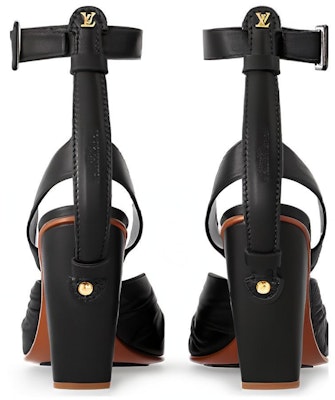 (Women) Louis Vuitton Fashion Comfort 'Slip-On Sandal' Black 1AC6JV Shop (Women) Louis Vuitton Fashion Comfort 'Slip-On Sandal' Black 1AC6JV