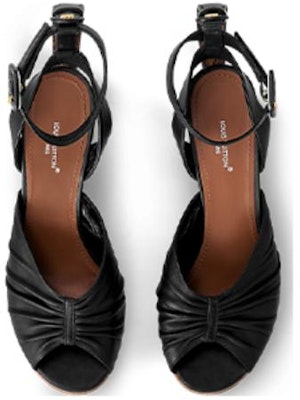 (W) Louis Vuitton Sandal Slip-On Hitam Nyaman Fashion 1AC6JV Lookbook (W) Louis Vuitton Sandal Slip-On Hitam Nyaman Fashion 1AC6JV