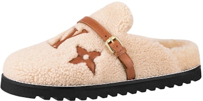 (Women) Louis Vuitton Fashion Flat Slippers 'Light Khaki' 1AA1HT (Women) Louis Vuitton Fashion Flat Slippers 'Light Khaki' 1AA1HT