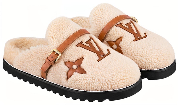 (W) 루이비통 라이트 카키 플랫 슬리퍼 1AA1HT Lookbook (W) 루이비통 라이트 카키 플랫 슬리퍼 1AA1HT