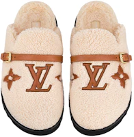 Shop (W) Louis Vuitton Fashion Platte Slippers ''Light Khaki'' 1AA1HT