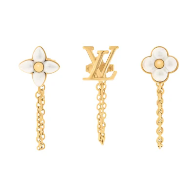 (Women) LOUIS VUITTON Fashion Metal Earrings Gold for Women. M03015