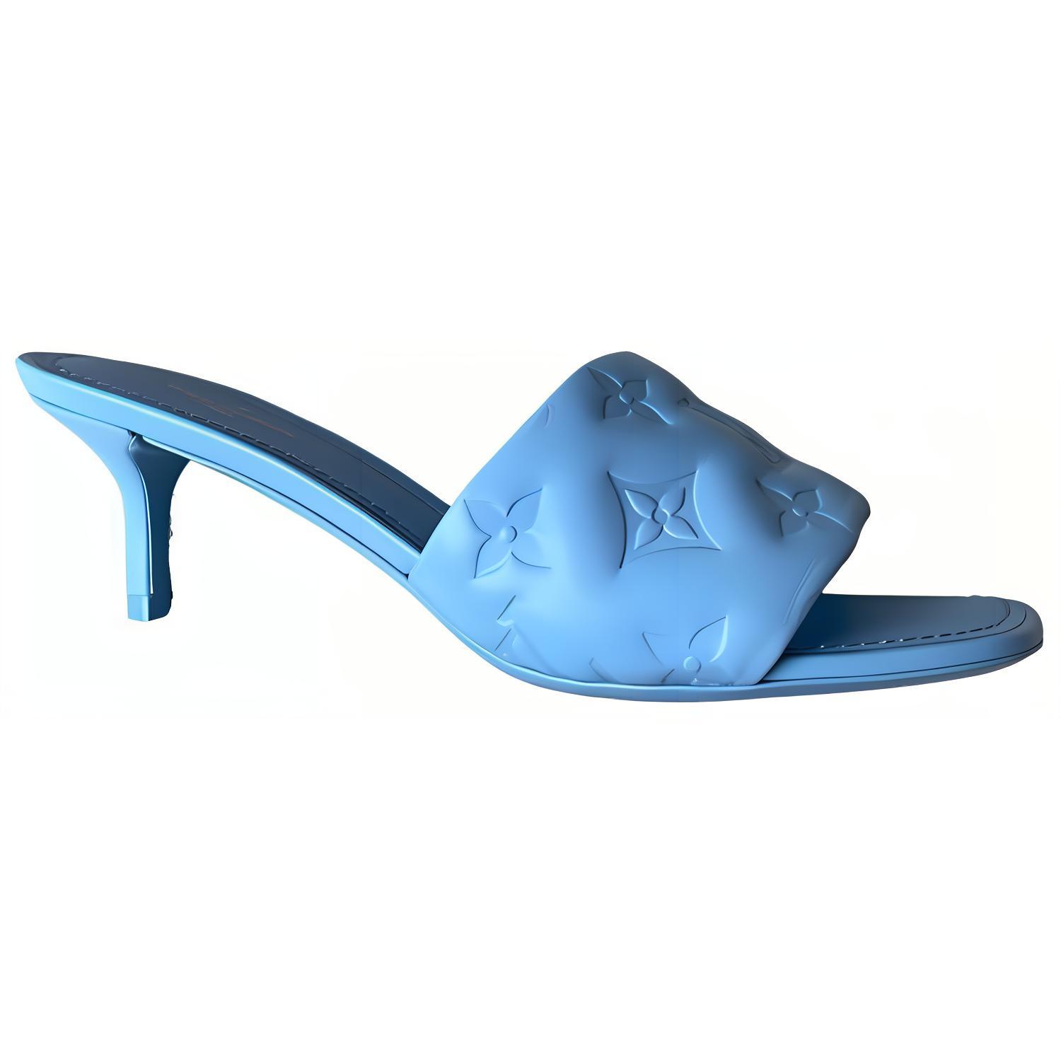 Order (W) Louis Vuitton Fashion Mule Absätze ''Blau'' 1A8G5T