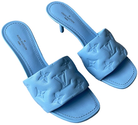 (W) Louis Vuitton Fashion Sepatu Hak Tinggi Mules 'Biru' 1A8G5T Lookbook (W) Louis Vuitton Fashion Sepatu Hak Tinggi Mules 'Biru' 1A8G5T