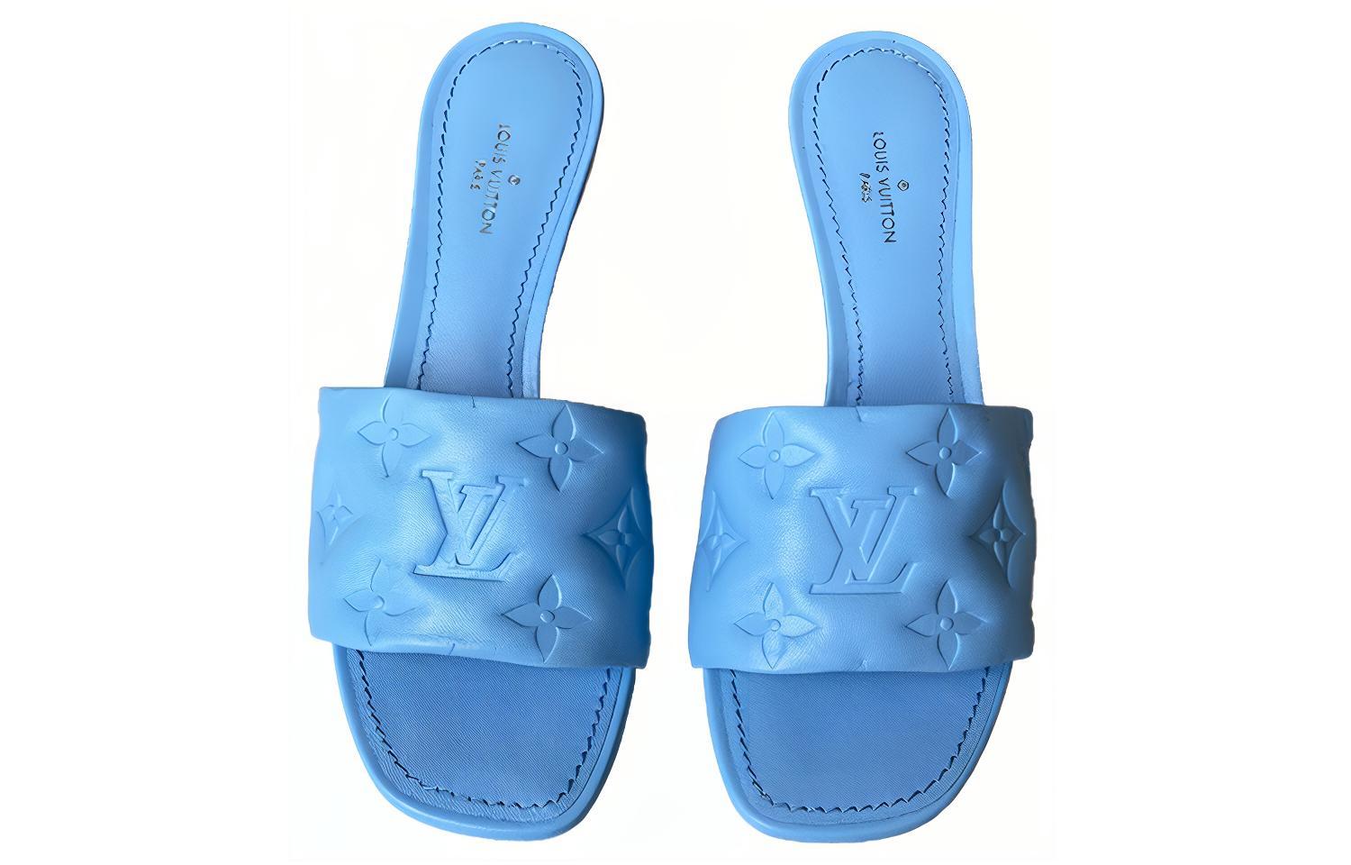 Shop (W) Louis Vuitton Fashion Mule Absätze ''Blau'' 1A8G5T