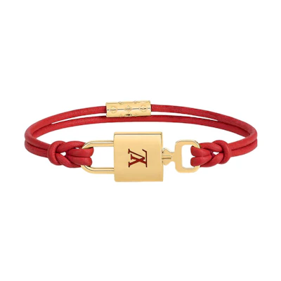(Women) LOUIS VUITTON Fashion Padlock Logo Metal Bracelet for Women M8139E