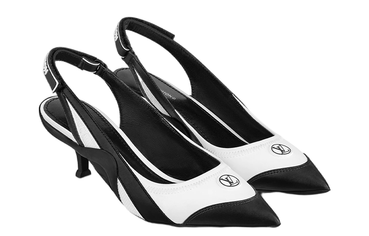 Shop (W) Louis Vuitton Kasut Tumit Tinggi Hitam Berhujung Runcing 1A9QTQ