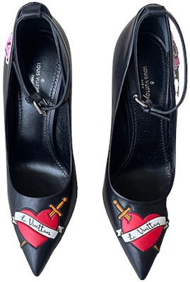 LOUIS VUITTON 時尚尖頭 細跟 高筒鞋 10.5cm 女款 黑色 Shop LOUIS VUITTON 時尚尖頭 細跟 高筒鞋 10.5cm 女款 黑色