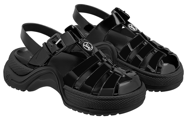 Order (W) Sandal Fashion Louis Vuitton 'Hitam' 1AB166