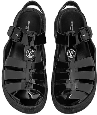 (W) Sandal Fashion Louis Vuitton 'Hitam' 1AB166 Lookbook (W) Sandal Fashion Louis Vuitton 'Hitam' 1AB166