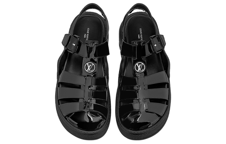 Lookbook (W) Sandal Fashion Louis Vuitton 'Hitam' 1AB166