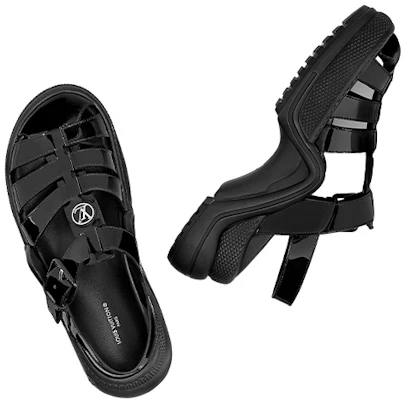 (W) Sandal Fashion Louis Vuitton 'Hitam' 1AB166 Purchase (W) Sandal Fashion Louis Vuitton 'Hitam' 1AB166
