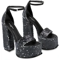 Lookbook (W) Louis Vuitton Moda Sandalen ''Blauwe Pailletten Gesp'' 1AB3A3