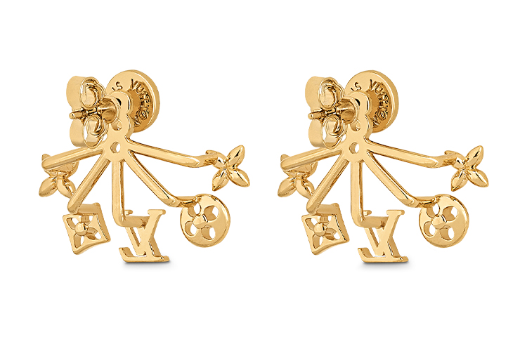 (Women) LOUIS VUITTON Fashion Stylish Metal Earrings M00601