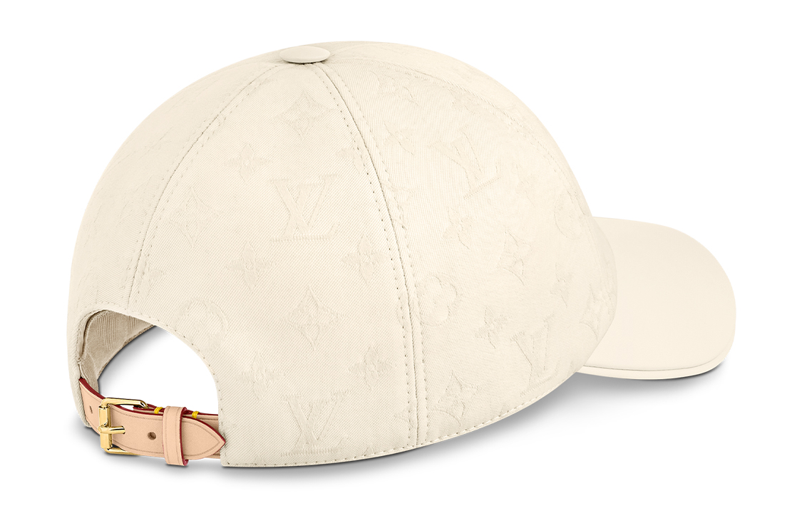(Women) Louis Vuitton First Logo Printed Cotton Baseball Cap White (). M7087M 圖 3