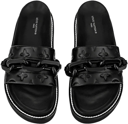 (Women) Louis Vuitton Flat Comfort Sandal 'Black' 1A9R9O Purchase (Women) Louis Vuitton Flat Comfort Sandal 'Black' 1A9R9O