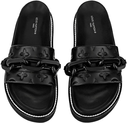(Women) Louis Vuitton Flat Comfort Sandal 'Black' 1A9R9O Purchase (Women) Louis Vuitton Flat Comfort Sandal 'Black' 1A9R9O
