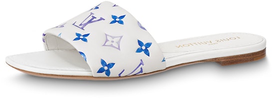 (Women) Louis Vuitton Flat Sandal 'White' 1ABPF1 (Women) Louis Vuitton Flat Sandal 'White' 1ABPF1