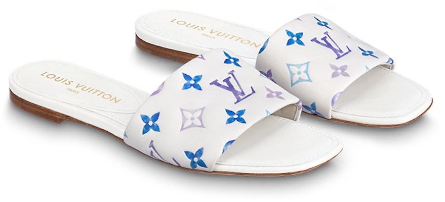 (Women) Louis Vuitton Flat Sandal 'White' 1ABPF1 Lookbook (Women) Louis Vuitton Flat Sandal 'White' 1ABPF1