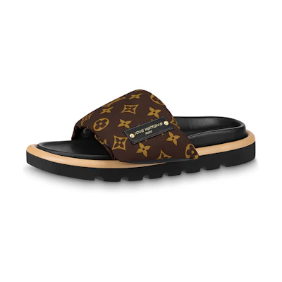 (W) LV Flat Sandals 'Brown'