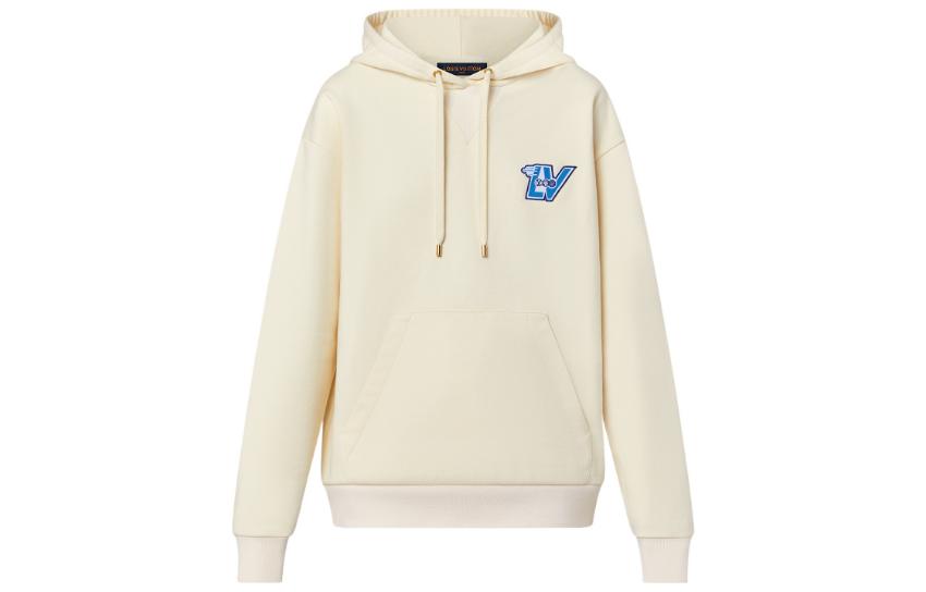 (Women) LOUIS VUITTON Flight Mode FW22 Beige Hoodie  with Logo Patch. 1AAON3 圖 2