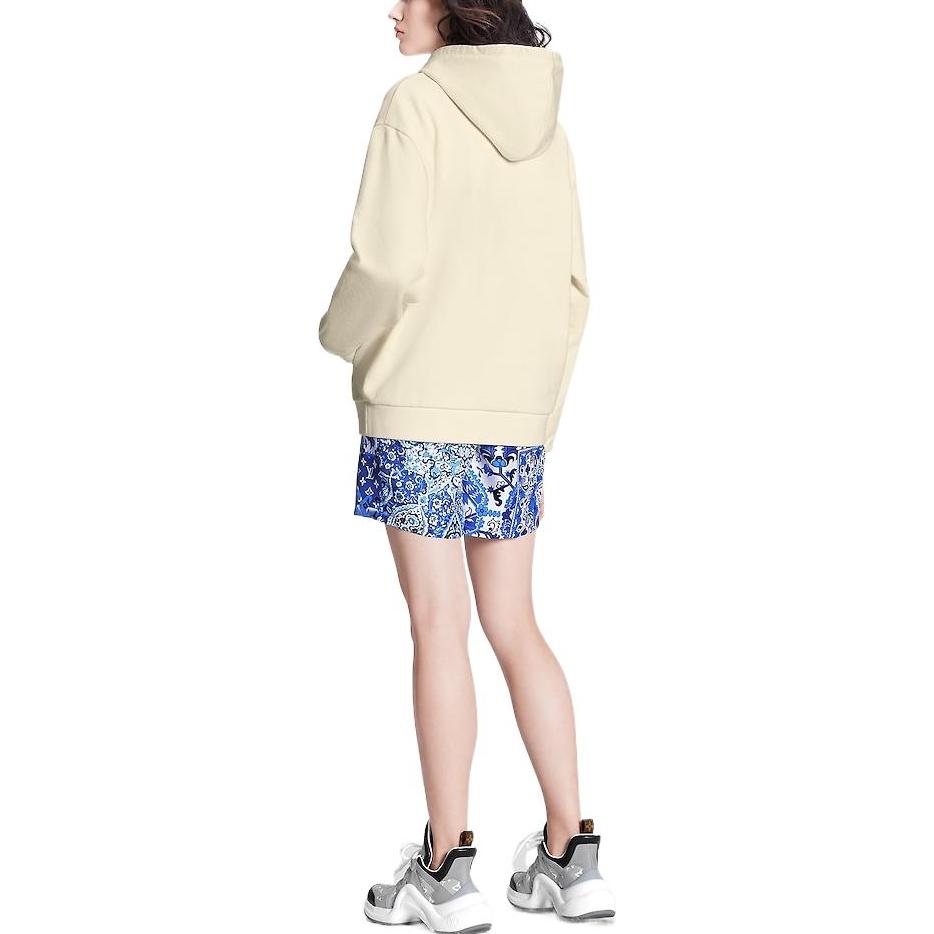 (Women) LOUIS VUITTON Flight Mode FW22 Beige Hoodie  with Logo Patch. 1AAON3 圖 4