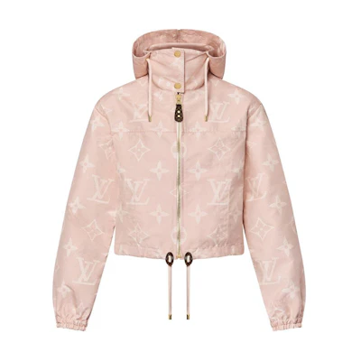(Women) Louis Vuitton Flight Mode SS24 Pink Logo Hoodie Jacket 1AFME4