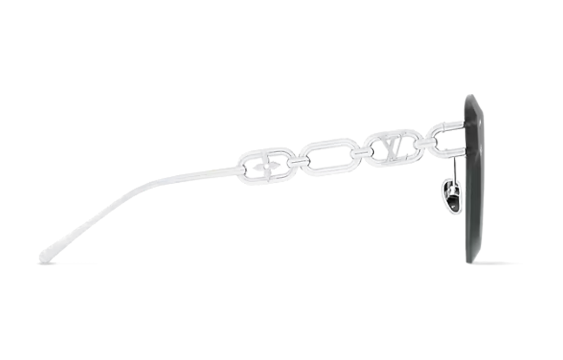 Purchase (W) ルイ・ヴィトン フローラルアクセント不規則メタルサングラス レディース シルバー Z2142U