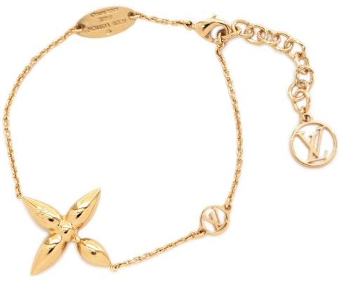 (W) 루이비통 플로럴 참 메탈 골드 팔찌 여성용 M00372 Lookbook (W) 루이비통 플로럴 참 메탈 골드 팔찌 여성용 M00372