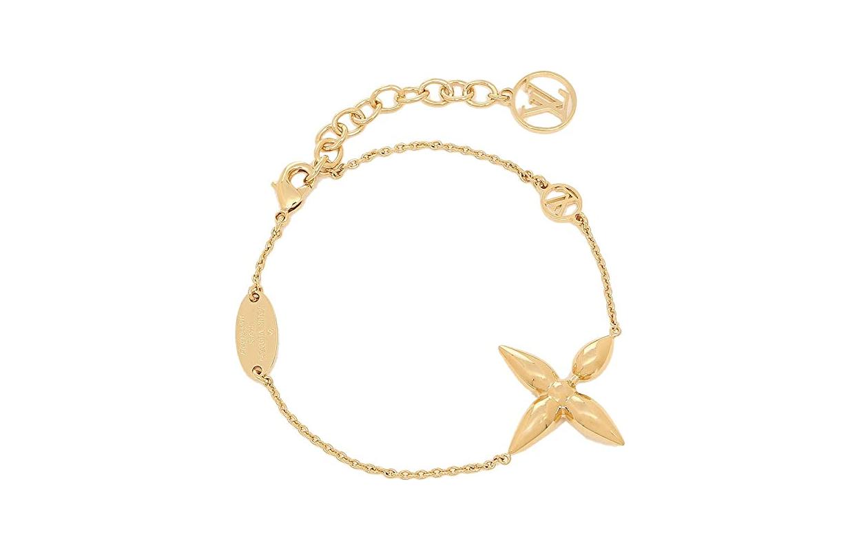 Shop (W) 루이비통 플로럴 참 메탈 골드 팔찌 여성용 M00372