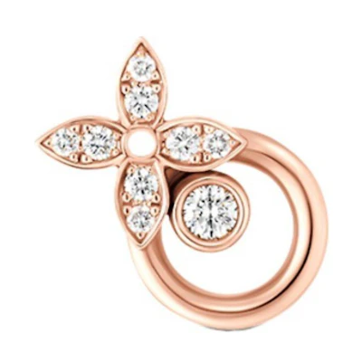 (Women) LOUIS VUITTON Floral Diamond Earrings for Women in Rose Gold. Q16532