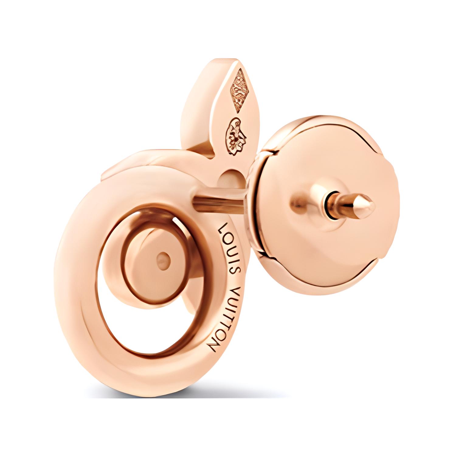 (Women) LOUIS VUITTON Floral Diamond Earrings for Women in Rose Gold. Q16532 圖 4