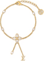 (Women) LOUIS VUITTON Floral Inlay Dazzling Metal Bracelet Women Gold M1625A (Women) LOUIS VUITTON Floral Inlay Dazzling Metal Bracelet Women Gold M1625A