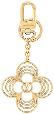 (Women) Louis Vuitton Floral Metal Keychain Gold for Women. M02798 Buy (Women) Louis Vuitton Floral Metal Keychain Gold for Women. M02798