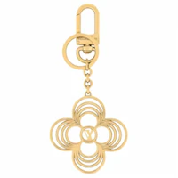 Lookbook (Women) Louis Vuitton Floral Metal Keychain Gold for Women. M02798