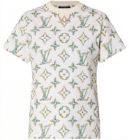 (Women) LOUIS VUITTON Floral Monogram Crewneck T-Shirt SS24 White Tee. 1AFGRS (Women) LOUIS VUITTON Floral Monogram Crewneck T-Shirt SS24 White Tee. 1AFGRS