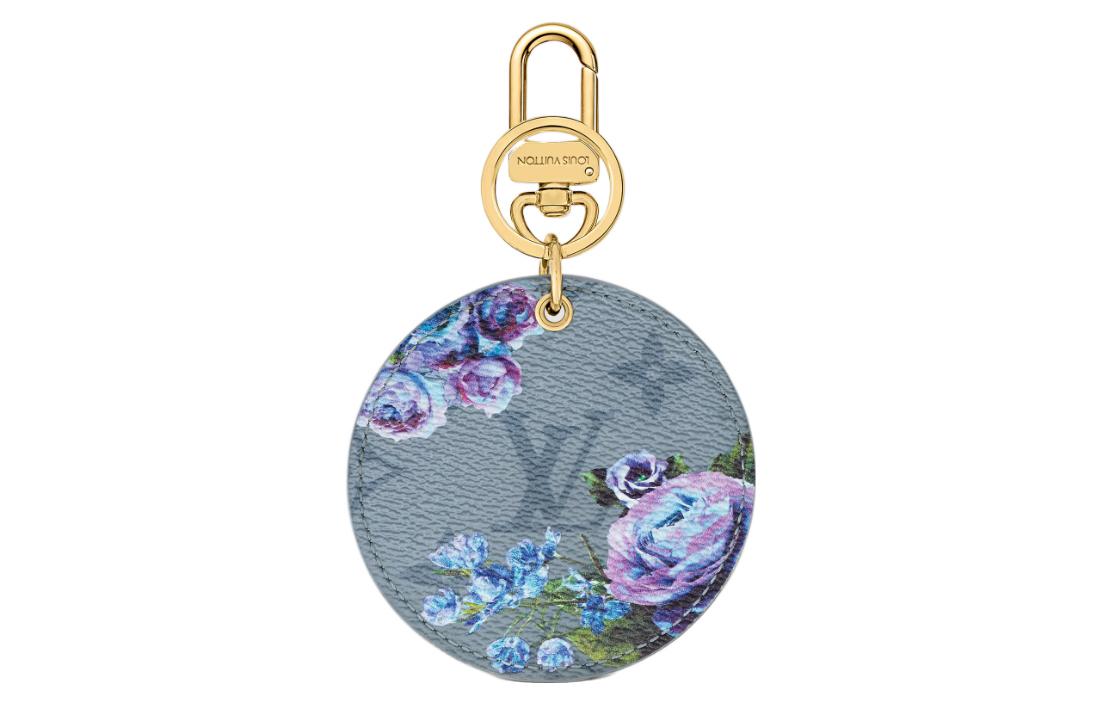 Lookbook (Women) Louis Vuitton Floral Monogram Keychain for Women - Stylish & Minimalist Design M00877